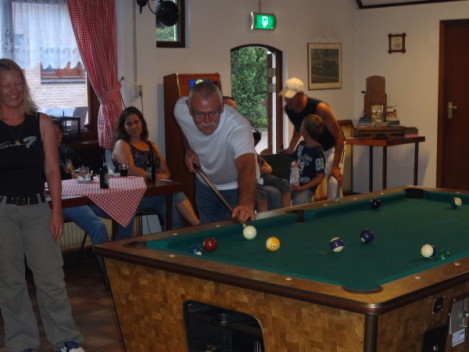 Pool Snooker animatie Spelen Binnenspel Camperen Kamperen Camping Stroe