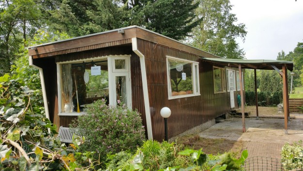 stacaravan camping op de veluwe vooraanzicht