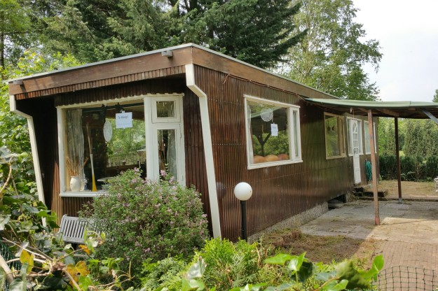 stacaravan camping op de veluwe vooraanzicht